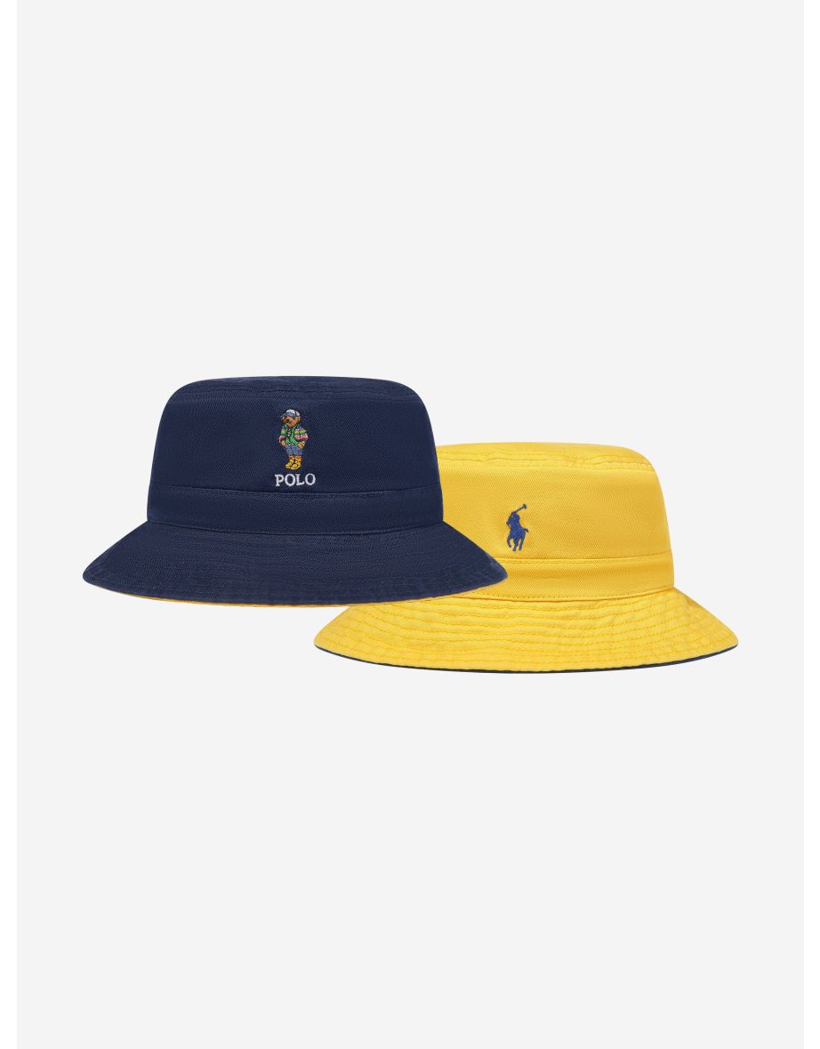 Boys Reversible Bucket Hat in Navy