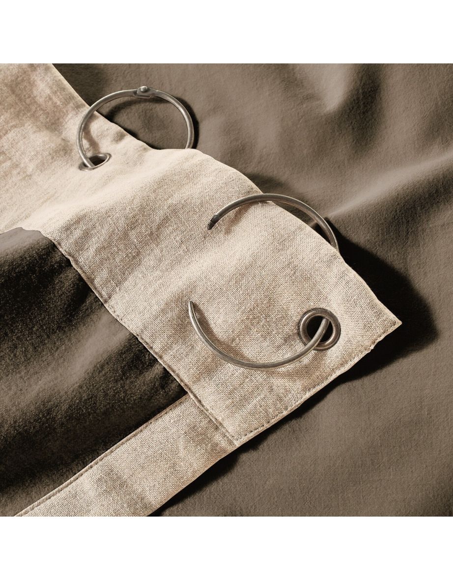 Venita Cotton Velvet and Linen Curtain - 4
