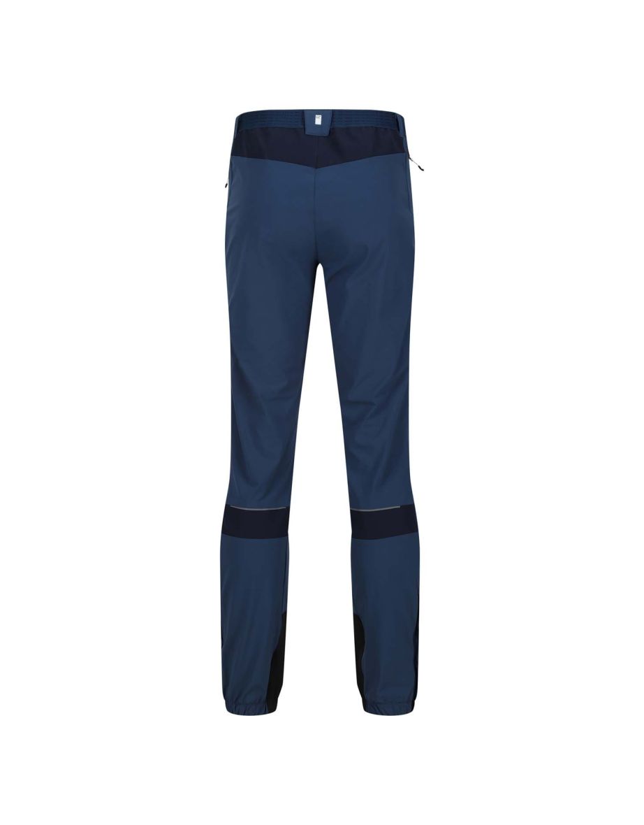 Men's Regatta Mountain III Active Stretch Trousers in Blue - 3
