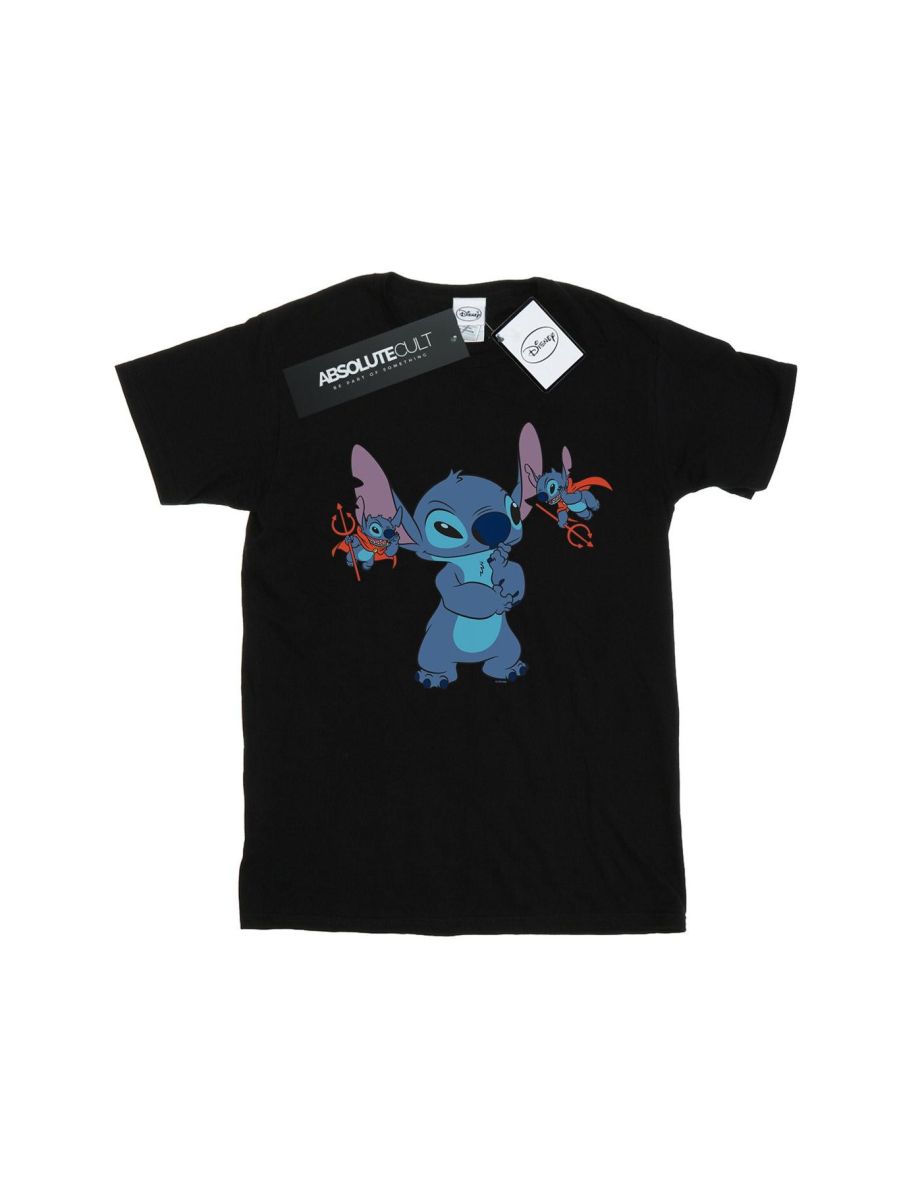 Disney Mens Lilo And Stitch Little Devils T-Shirt - Black