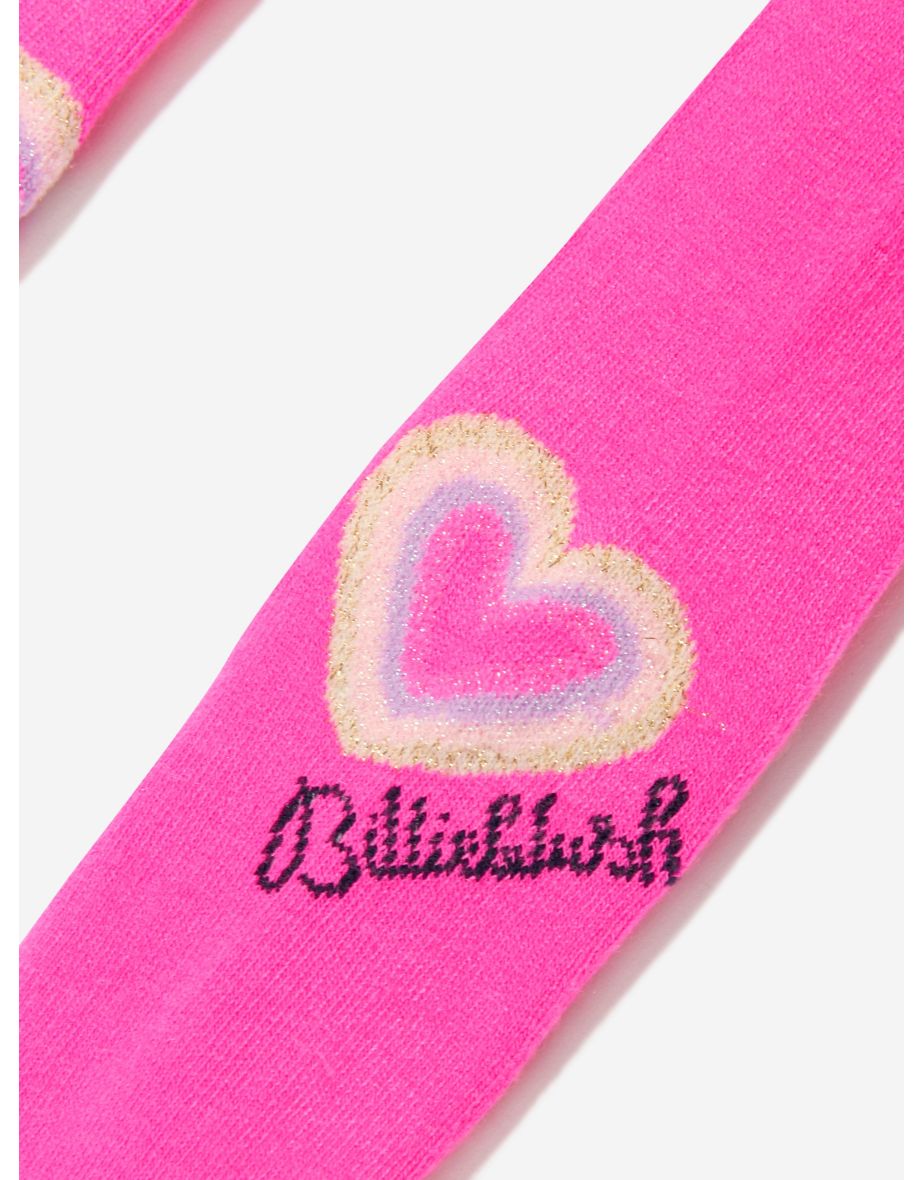 Billieblush Girls Heart Logo Tights in Pink - 3