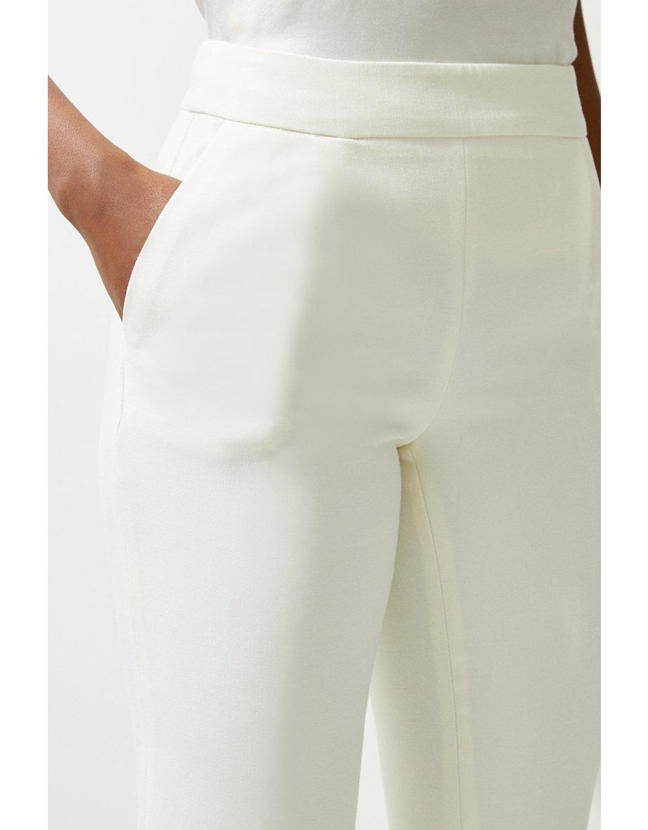 Tailored High Waisted Slim Leg Trousers - 2