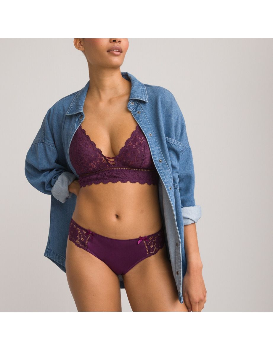 Lace Triangle Bra - 3