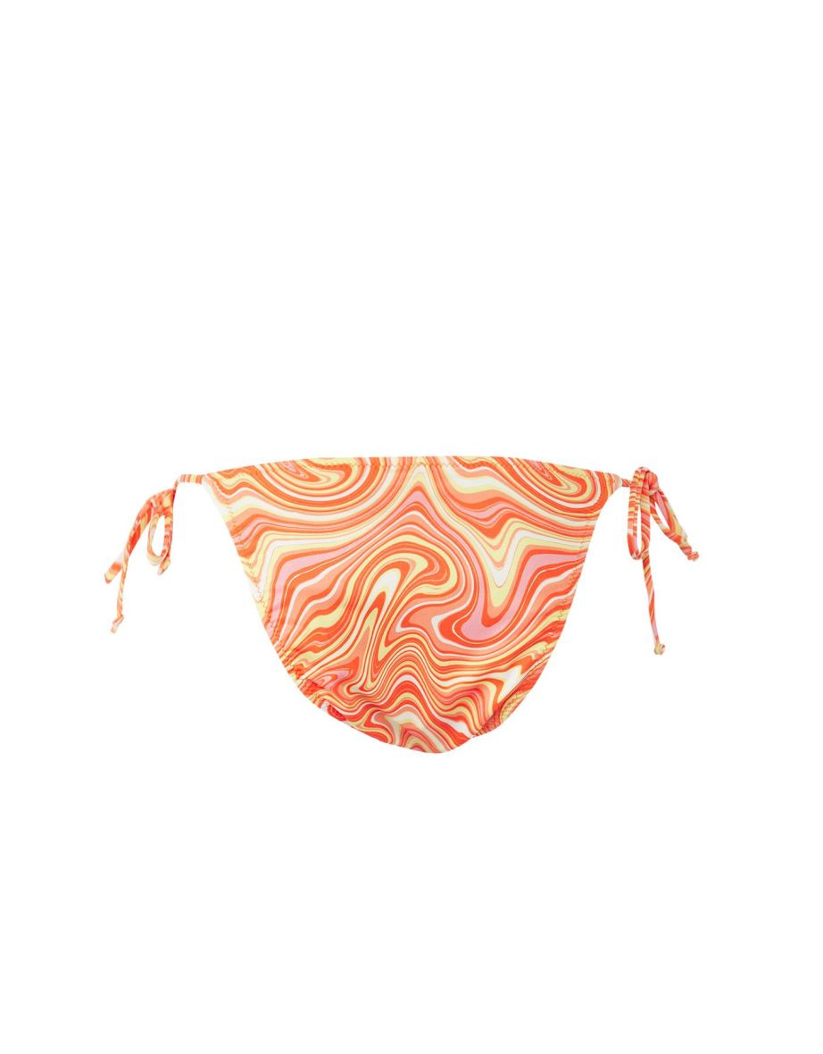 Abstract Patterned Accessory Regular Bikini Bottom - 5