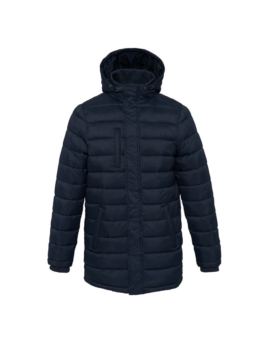 Shop Kariban Mens Lightweight Long Padded Parka Jacket Navy Online in Oman VogaCloset