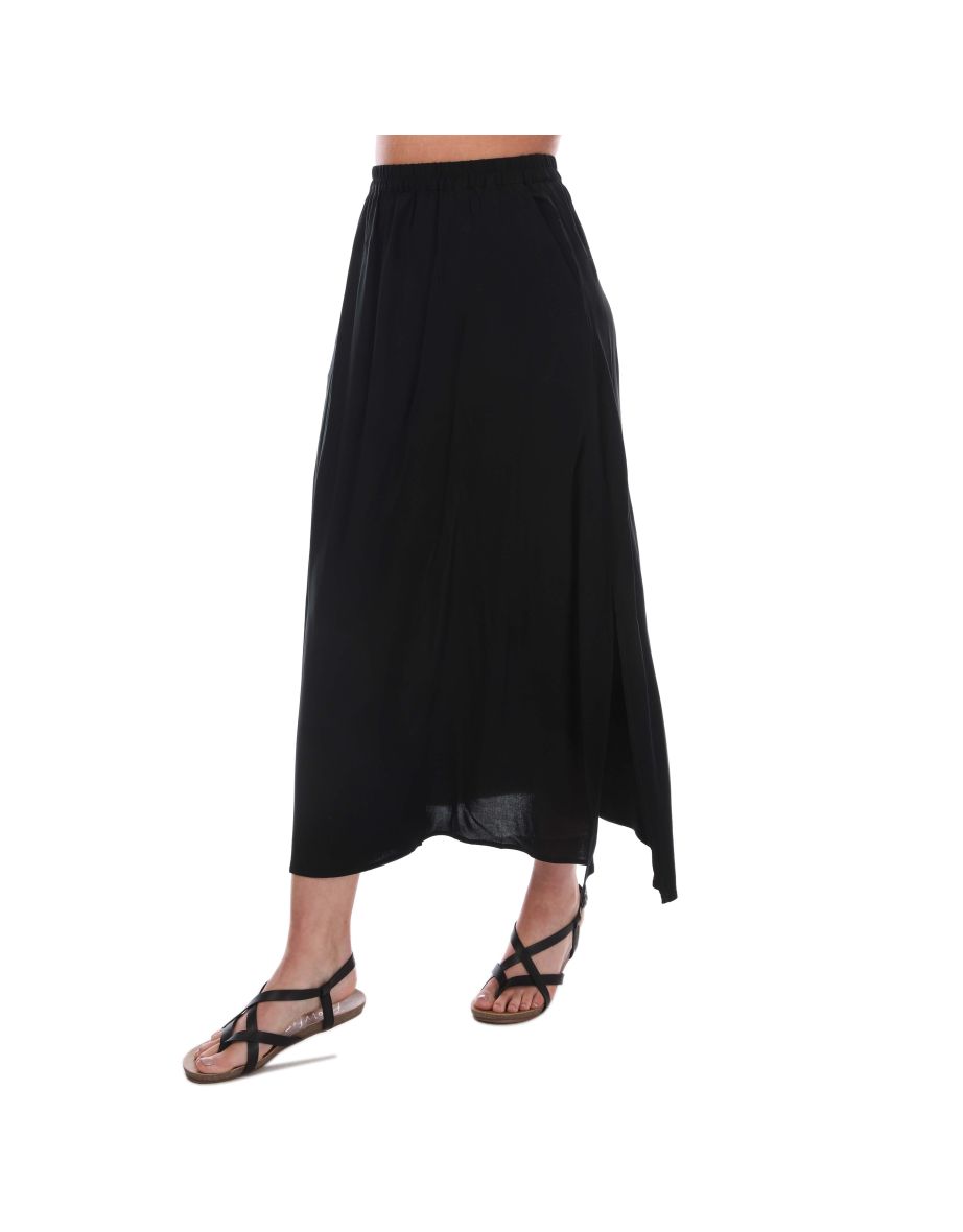 Black A-Line Maxi Skirt