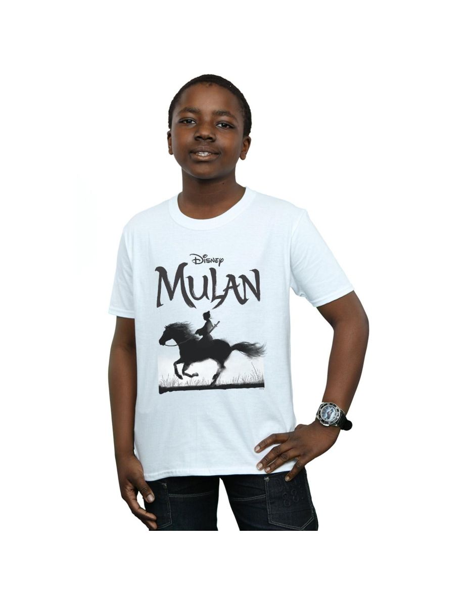 Shop Disney Boys Mulan Movie Mono Horse T Shirt White Online in Kuwait VogaCloset