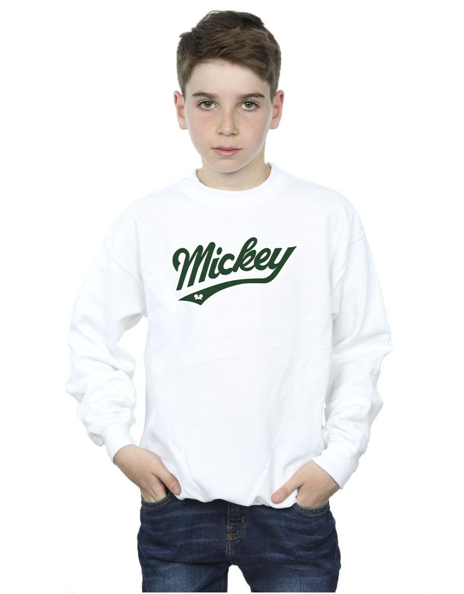 Shop Disney Boys Mickey Mouse Bold Sweatshirt White Online in Bahrain VogaCloset