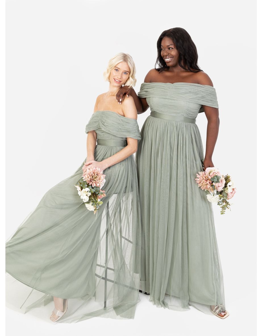 Grey bardot bridesmaid dresses hotsell