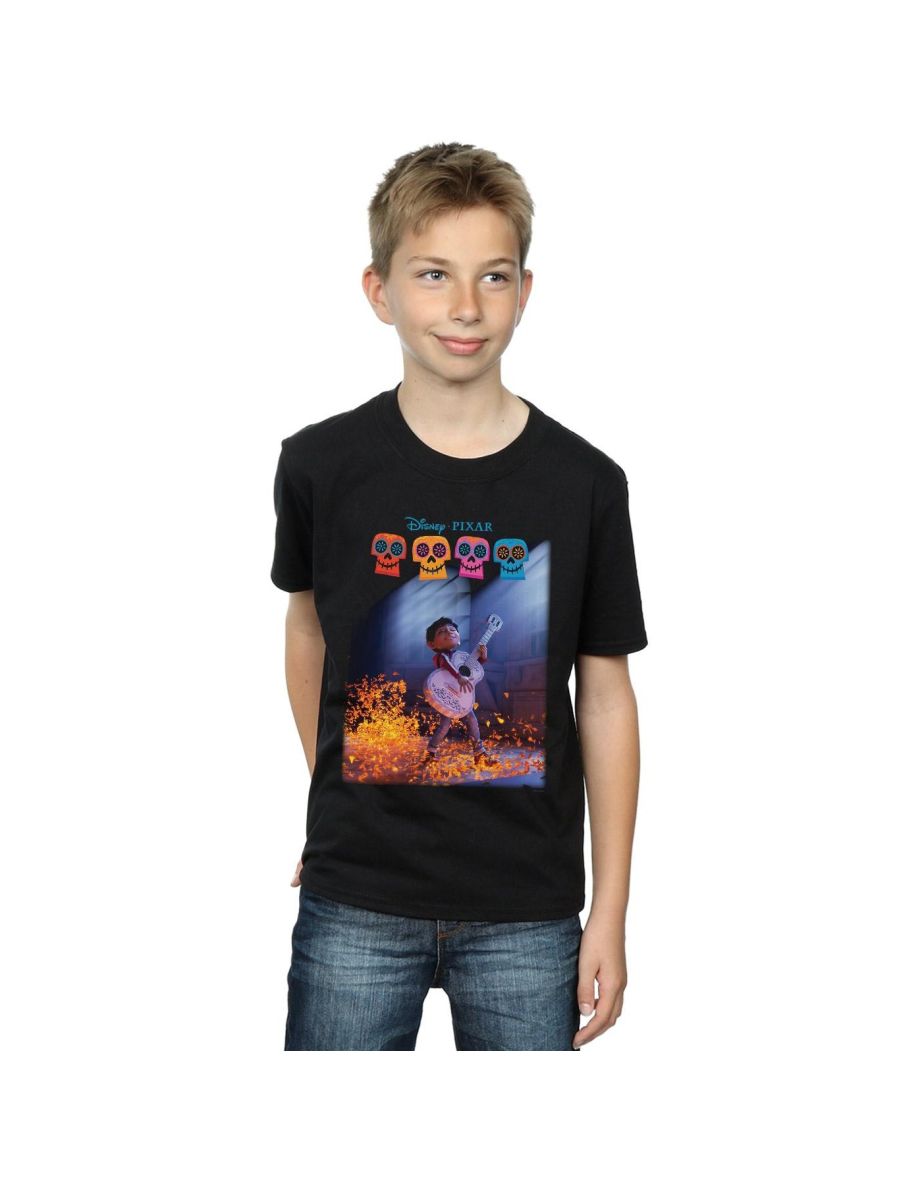 Disney Boys Coco Miguel Playing Guitar T-Shirt - Black