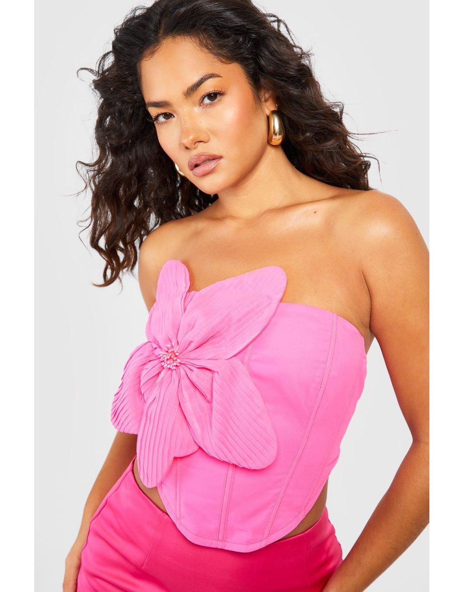 Flower Corset - hot pink