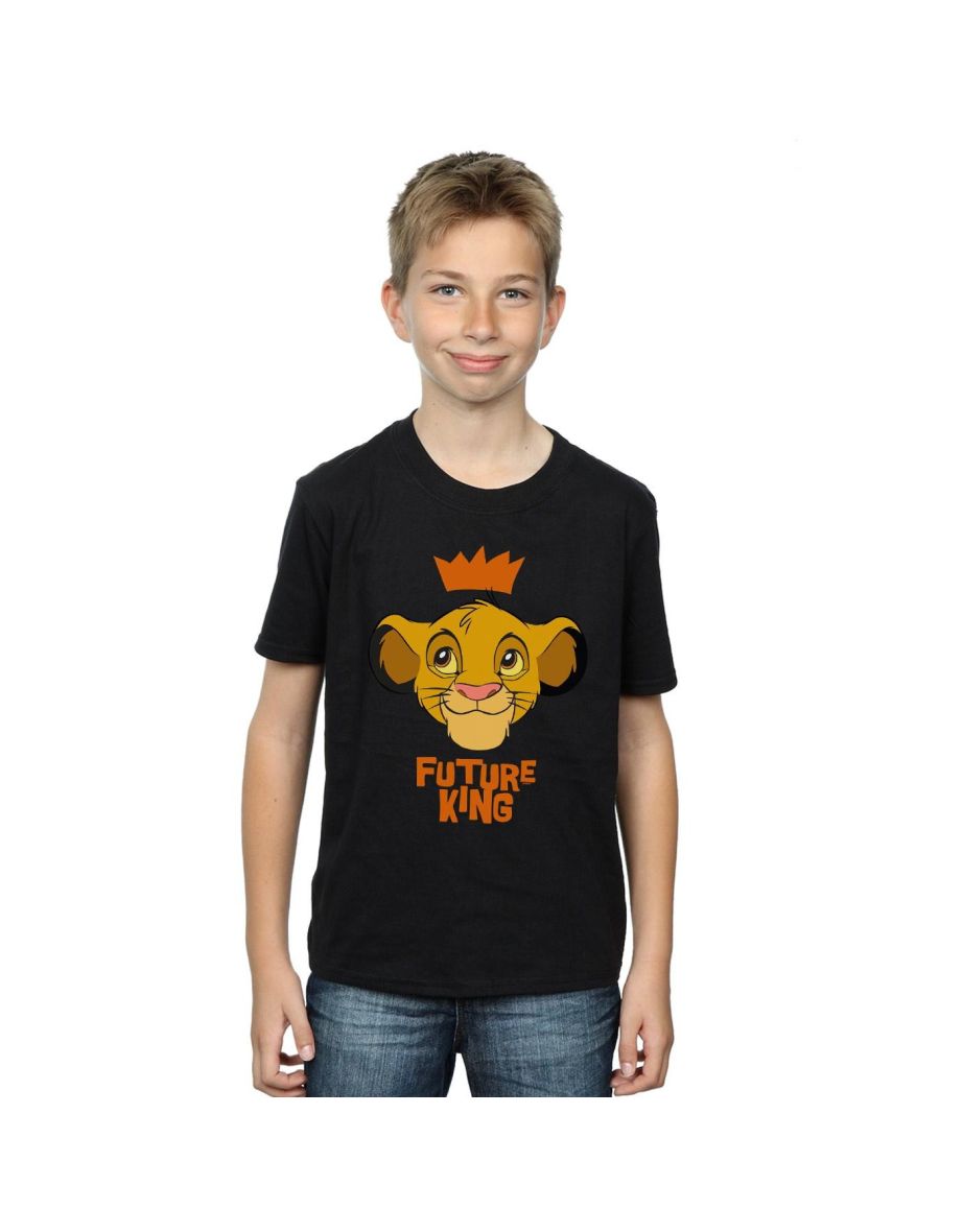 Disney Boys The Lion King Simba Future King T-Shirt - Black