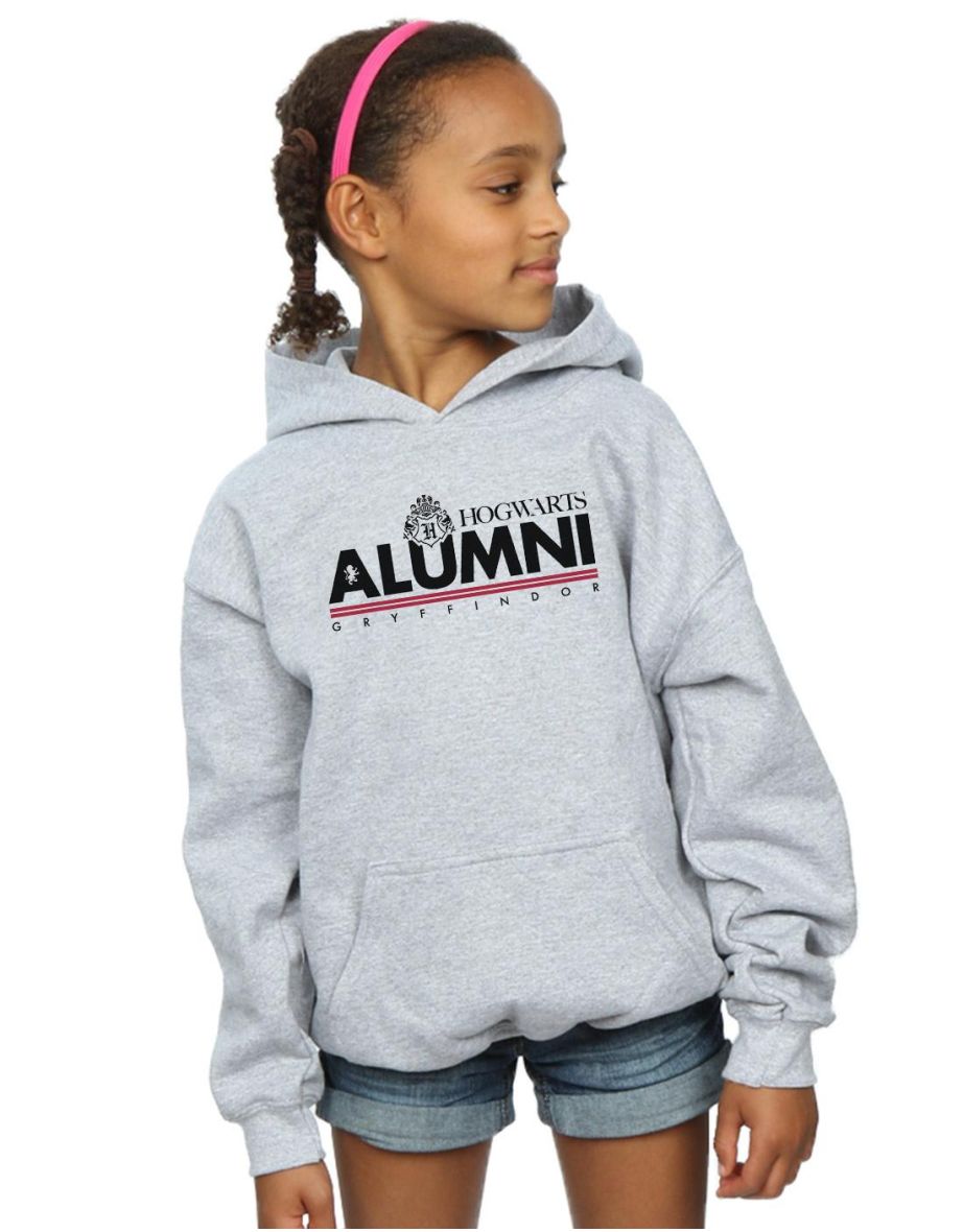 Harry Potter Girls Hogwarts Alumni Gryffindor Hoodie - Sports Grey
