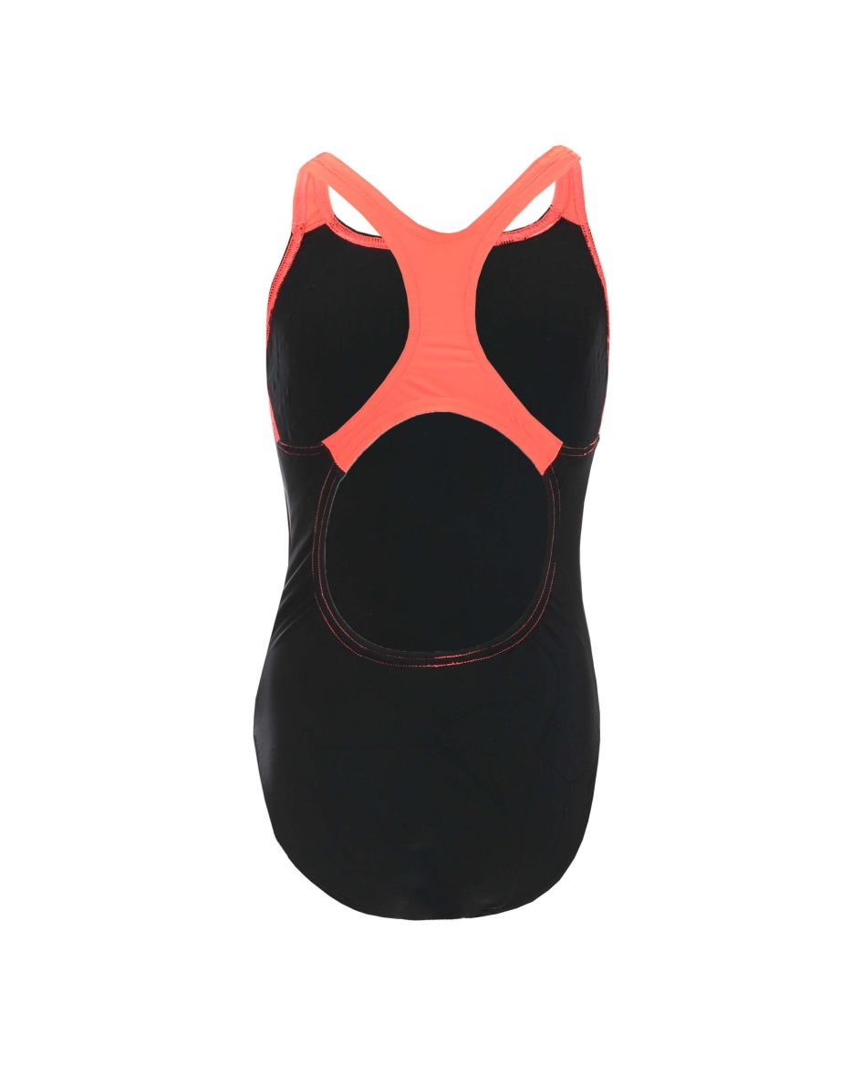 Girl's Speedo Eco Endurance Medalist Swimsuit in Black - 1