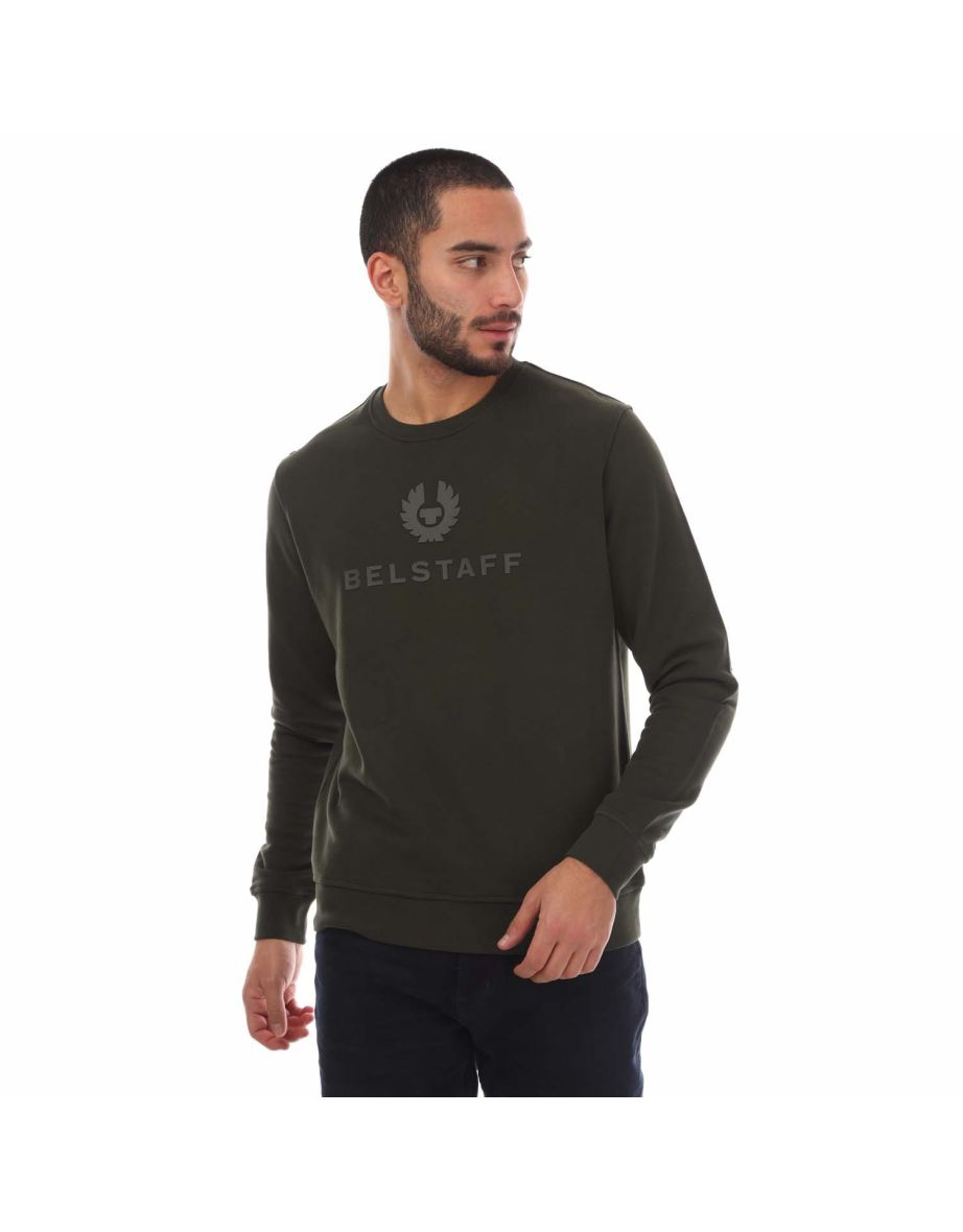 Men's Belstaff Signature Crewneck Sweatshirt in Green