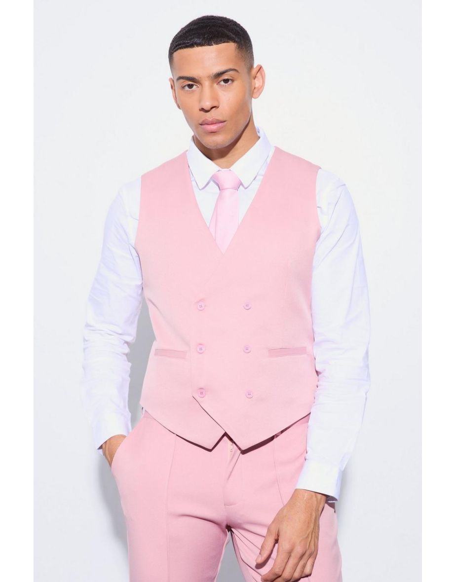 Slim Waistcoat - dusty pink