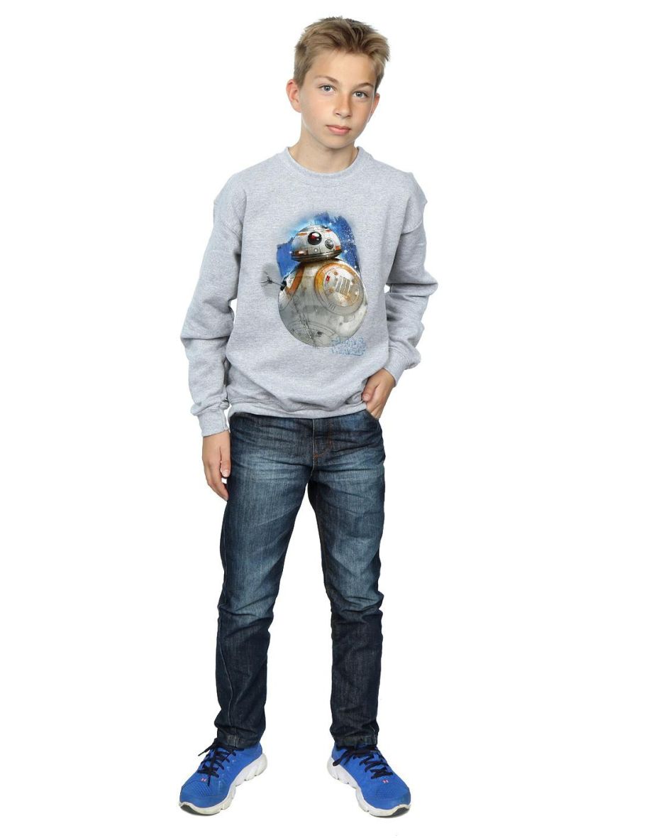 Star Wars: The Last Jedi Boys BB-8 Brushed Sweatshirt - Sports Grey - 3