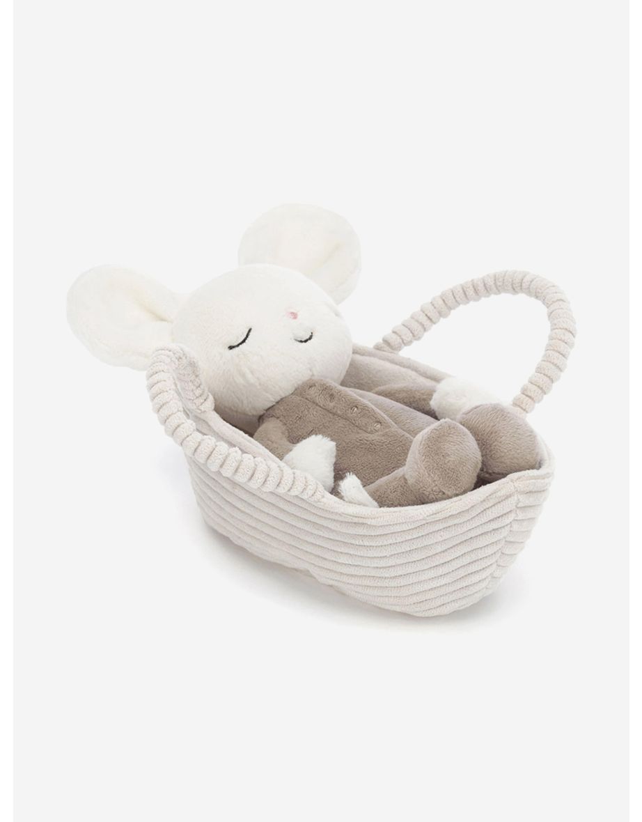 Rock-a-Bye Mouse in Ivory (20cm)