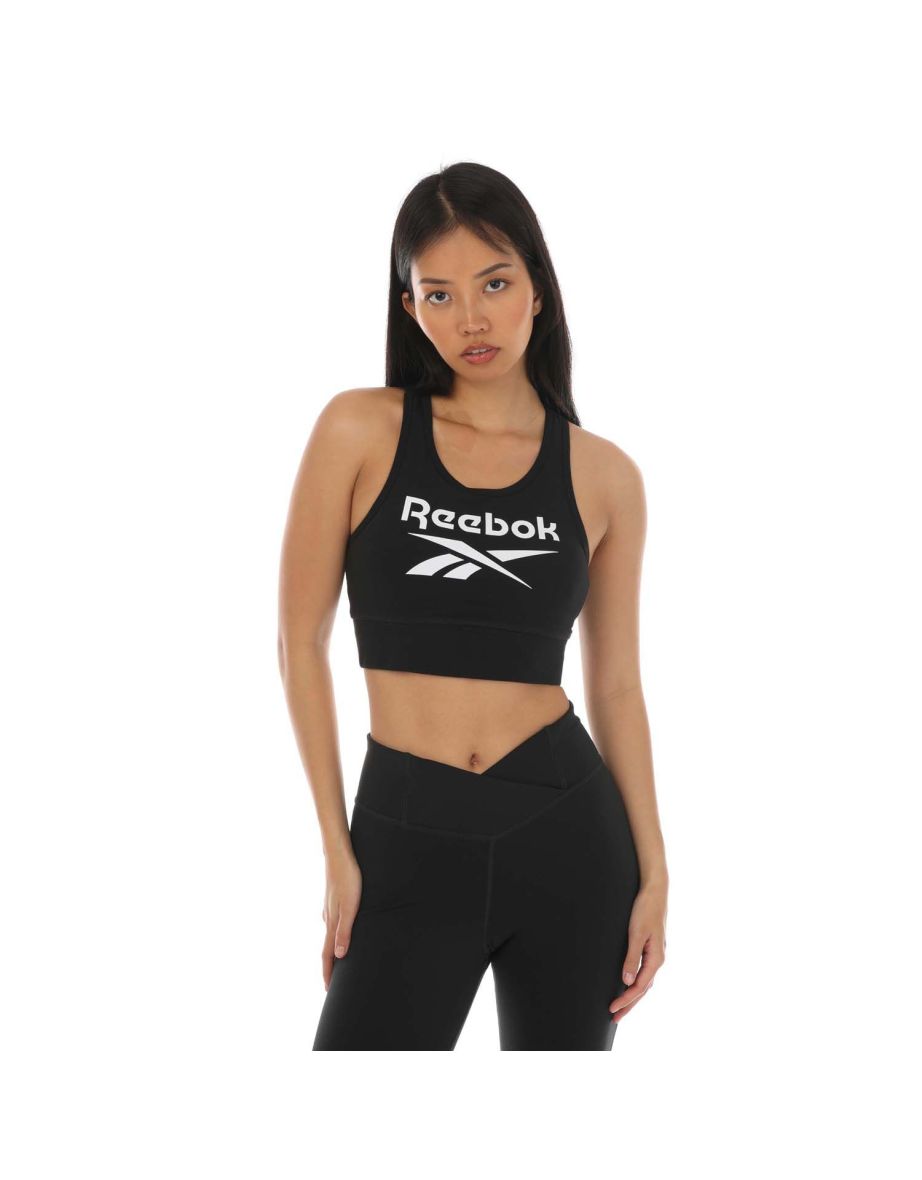 Shop Women s Reebok Identity Sports Bra in Black Online in Bahrain VogaCloset