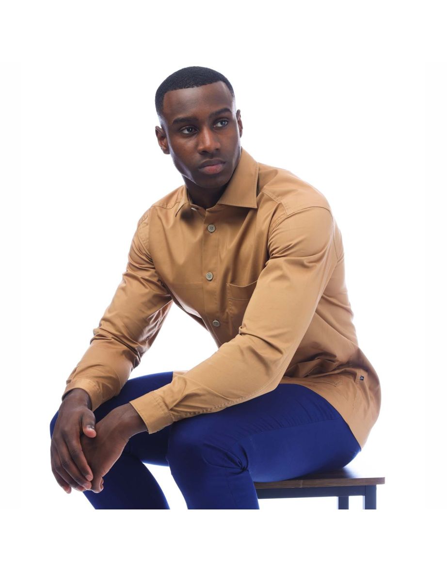 Men's Boss P-Cory Multi-Pocket Shirt in Cream - 3