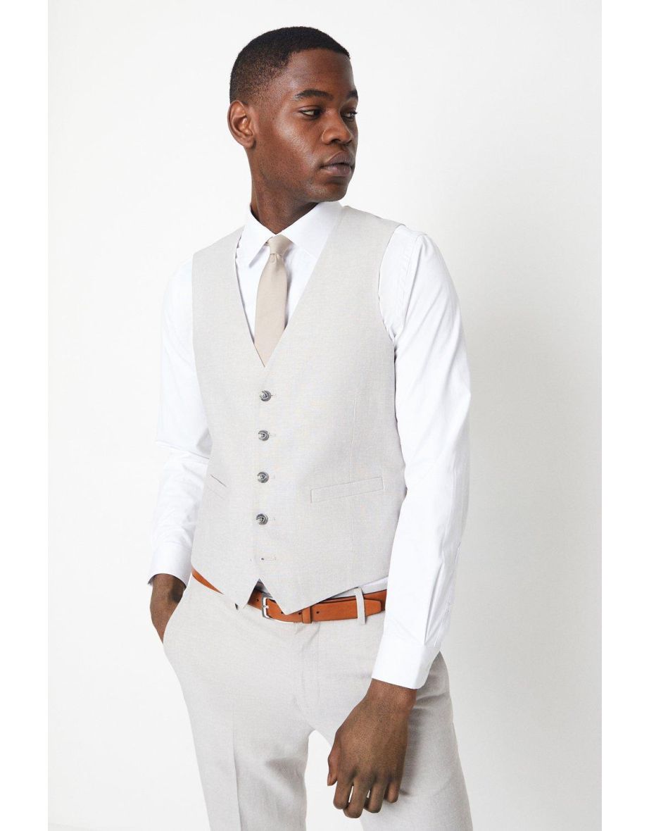 Linen Suit Waistcoat