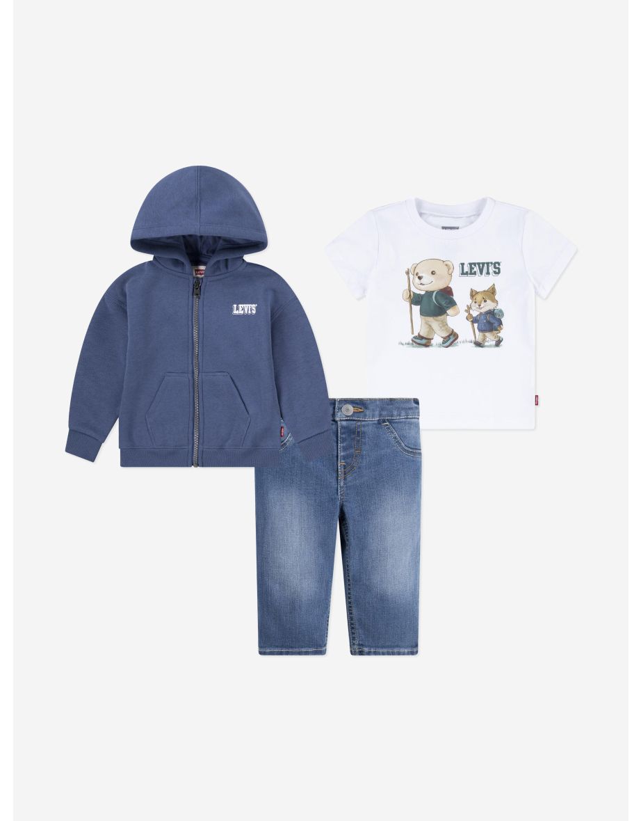 Baby Boys 3 Piece Outfit Set in Blue