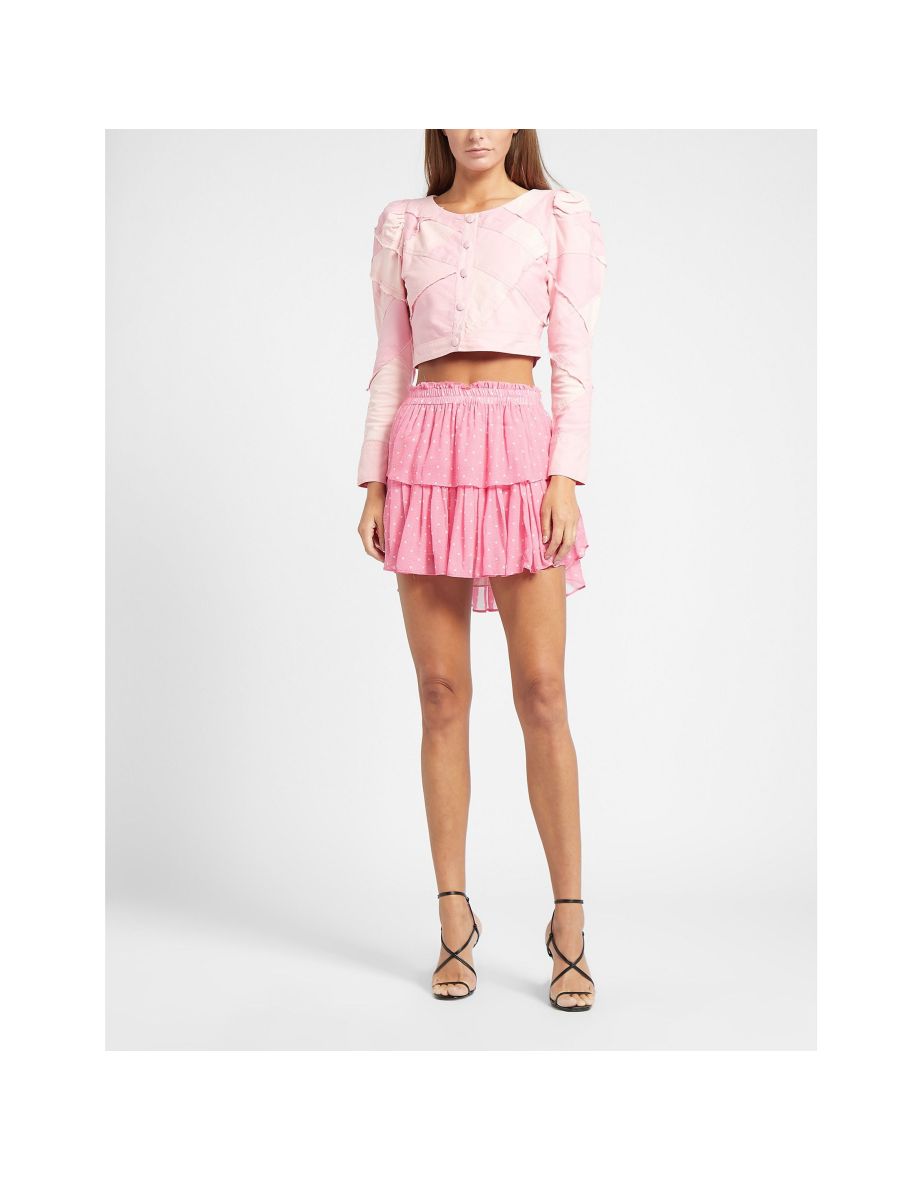 Shop Women s Love Shack Fancy Ruffle Mini Skirt in Pink Online in Oman VogaCloset