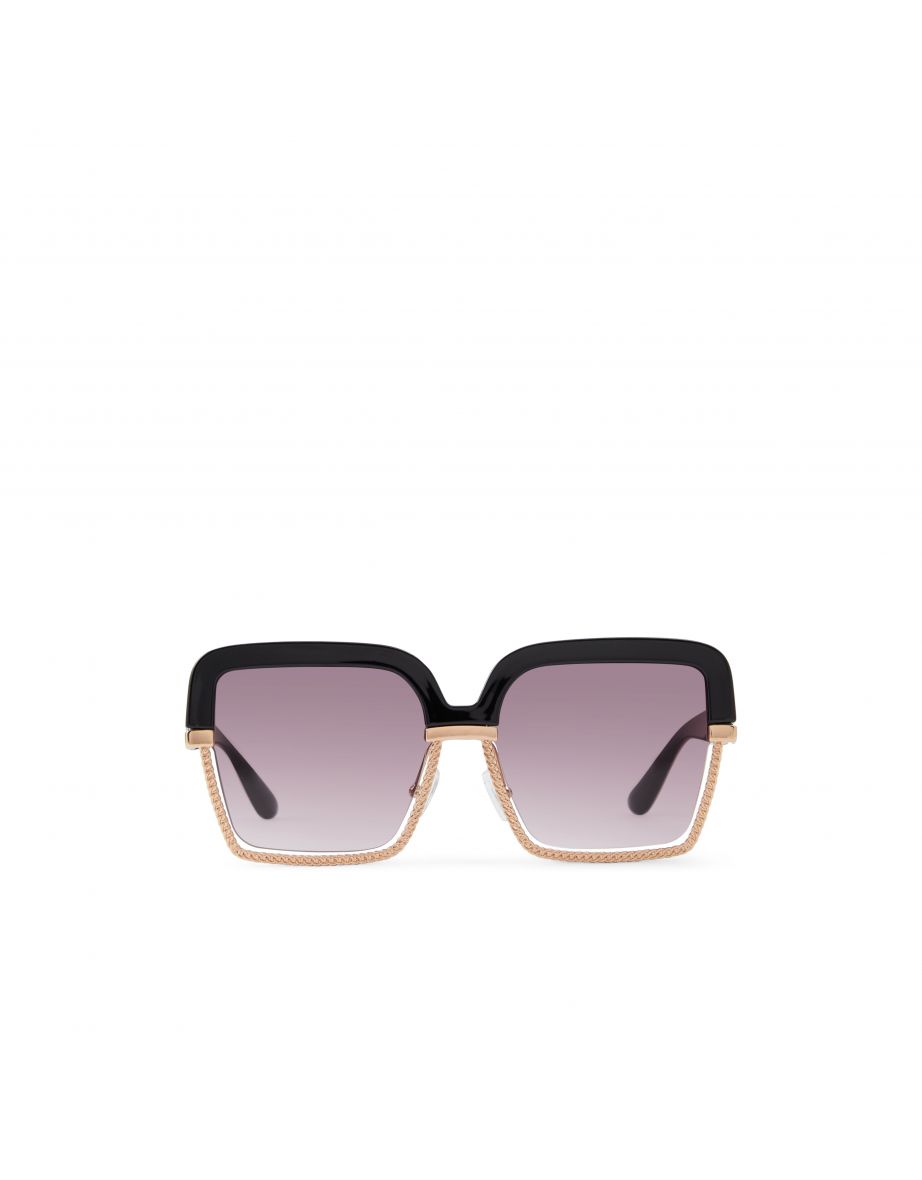Buy Black Frame Gradient Grey Lens Cat Eye Sunglasses for Women | Avery |  SOJOS