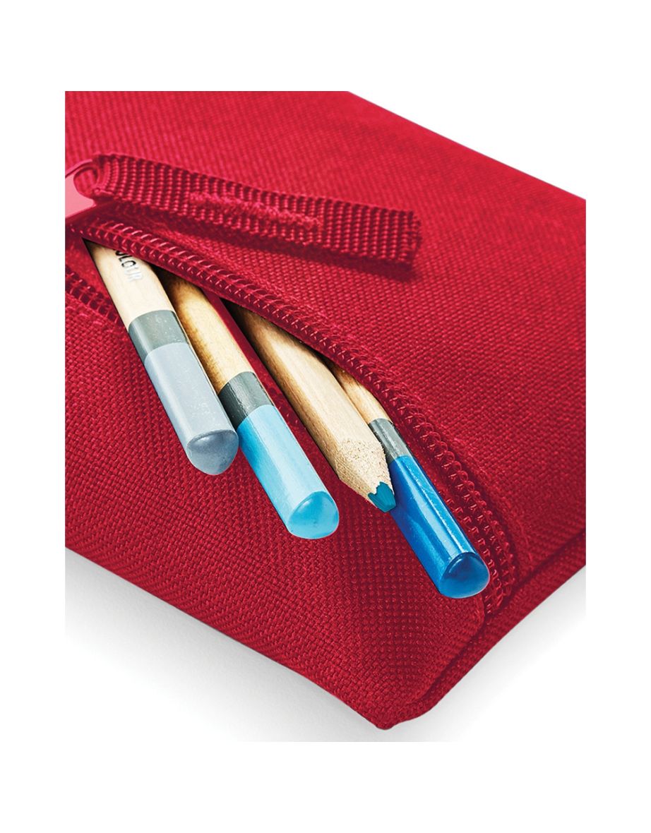 Quadra Classic Zip Up Pencil Case - Classic Red - 2