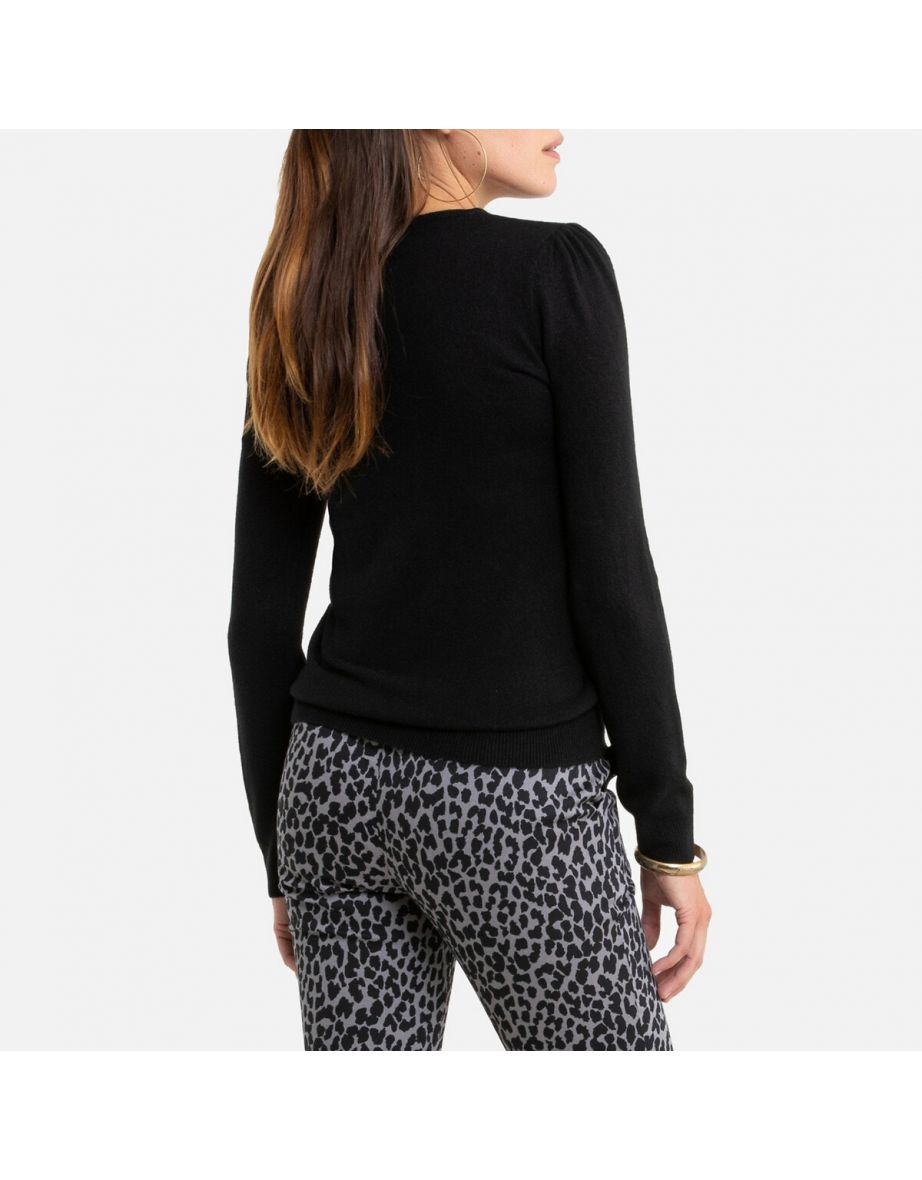 Crew-Neck Jumper/Sweater in Fine Knit - 3