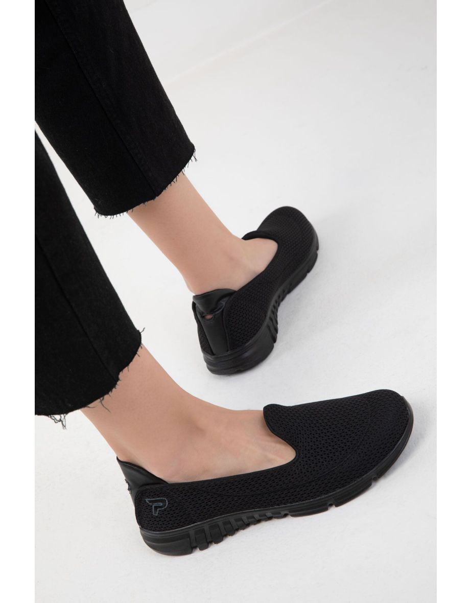 Black-Black Women's Sneaker - 4
