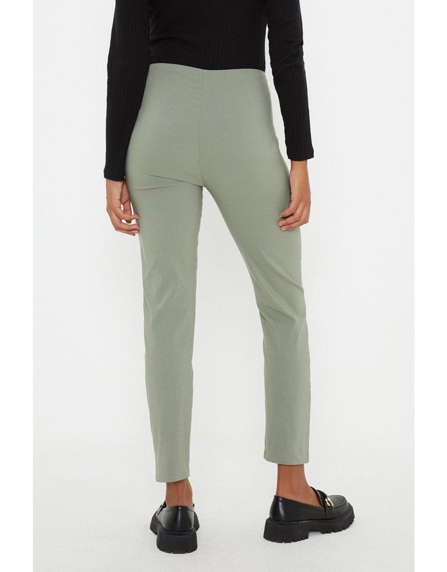 High Waist Slim Bengaline Trouser - 2