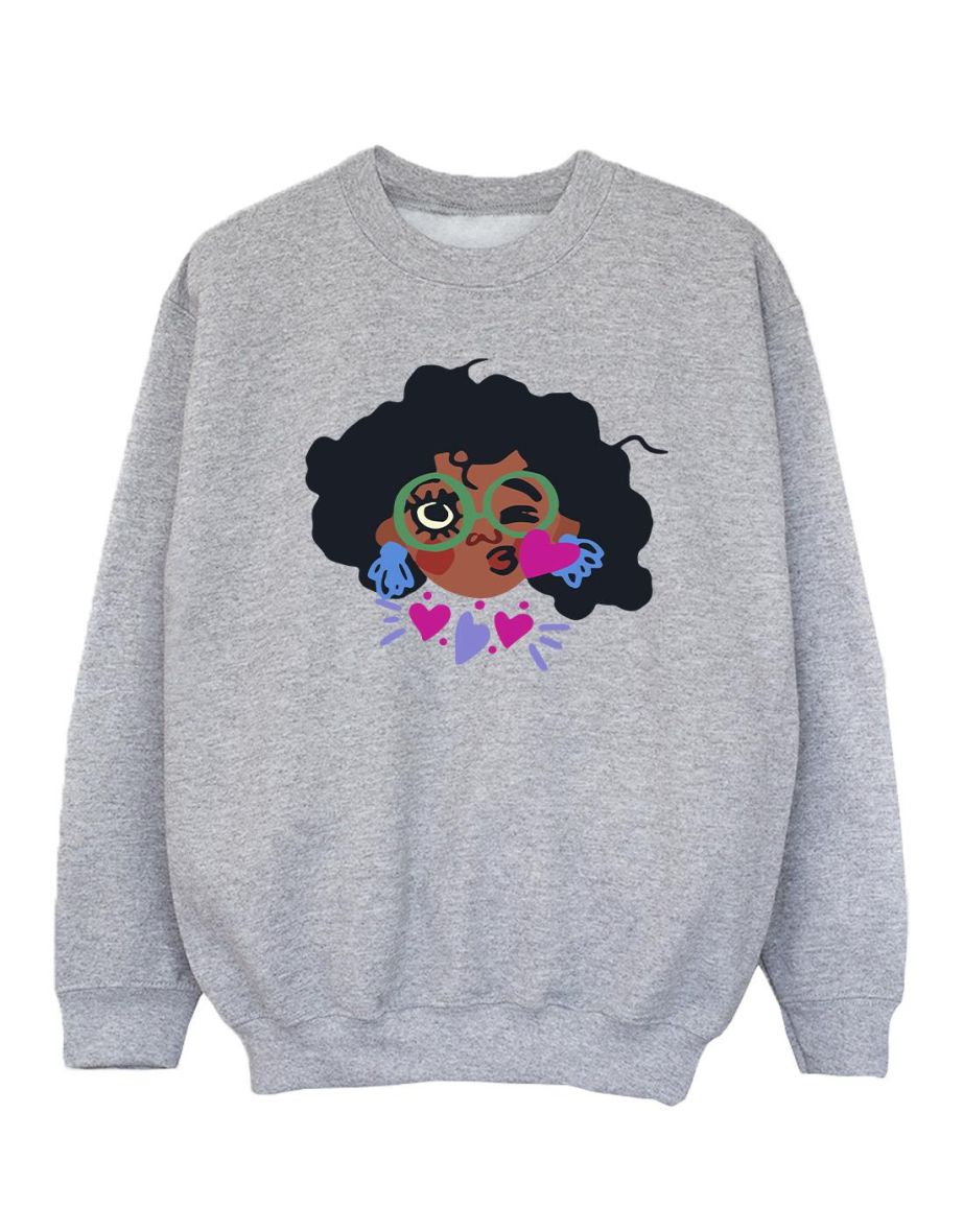 Disney Girls Encanto Mirabel Kiss Sweatshirt - Sports Grey