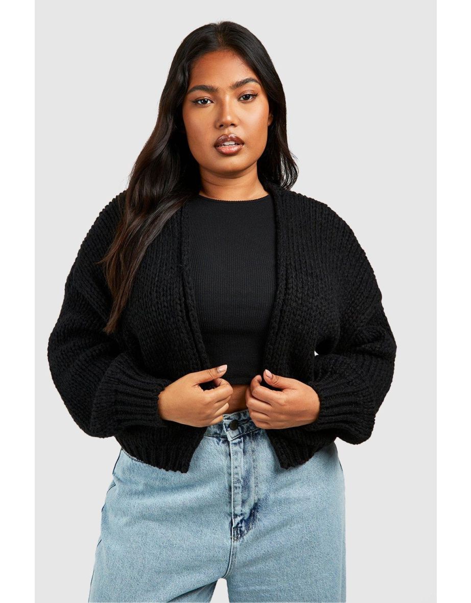 Plus size hotsell chunky knit cardigan