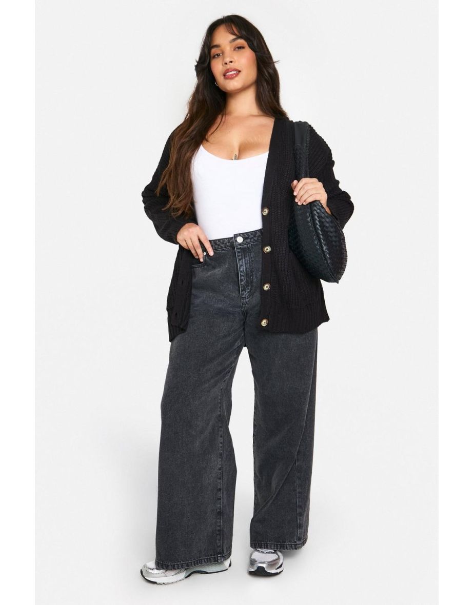 Plus Oversized Cardigan