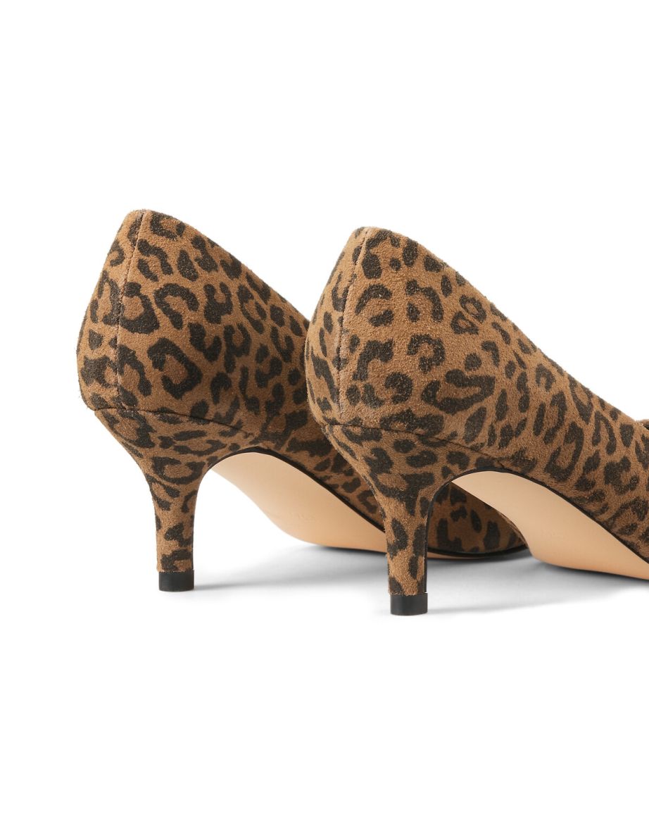 Wide Fit Stiletto Heels in Leopard Print Leather - 2