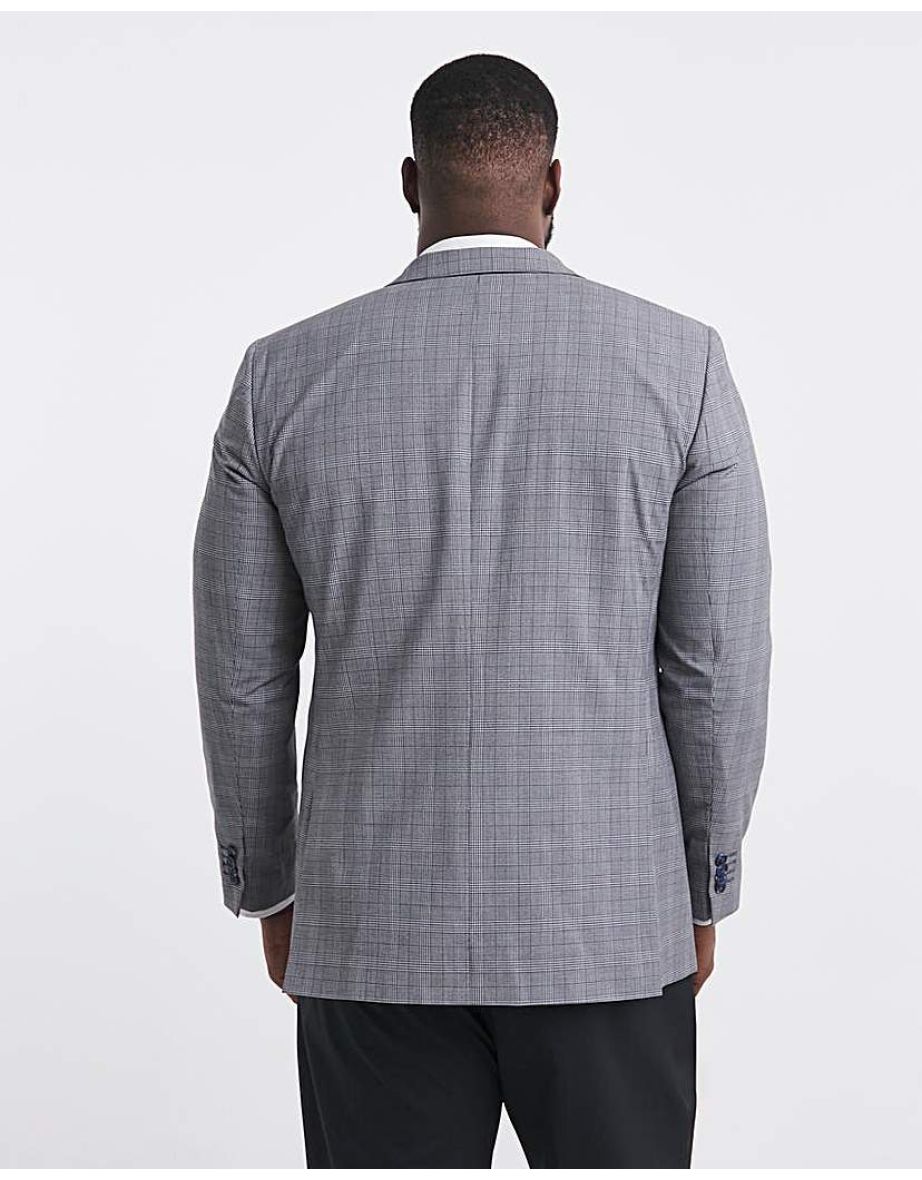 Luke Grey Check Suit Jacket - 2