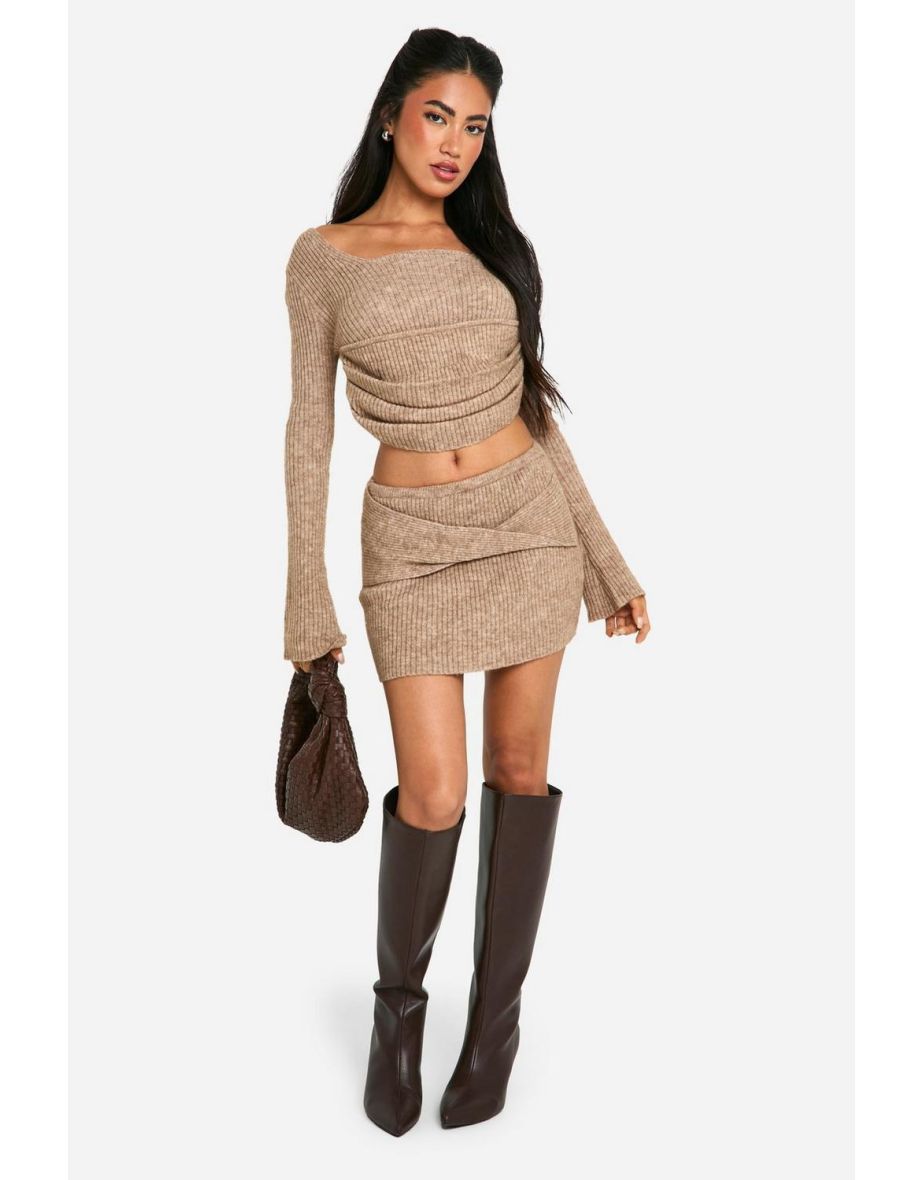 Knit skirt and top co ord best sale