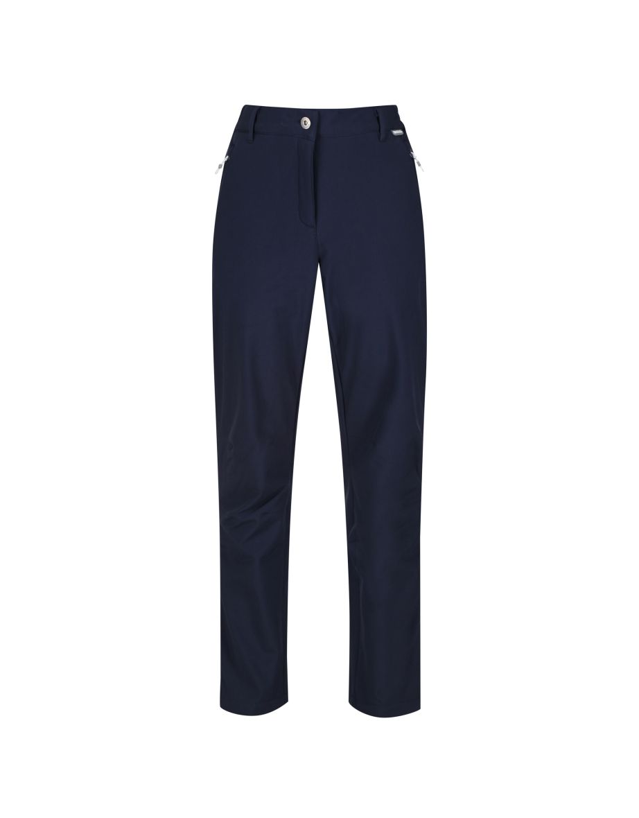 Regatta Great Outdoors Womens/Ladies Geo Softshell II Regular Leg Trousers - Navy