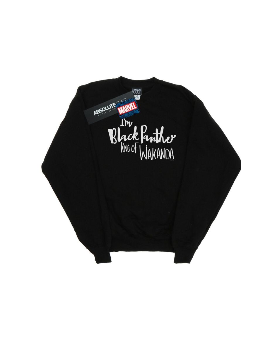 Marvel Boys I Am Black Panther Sweatshirt - Black - 1