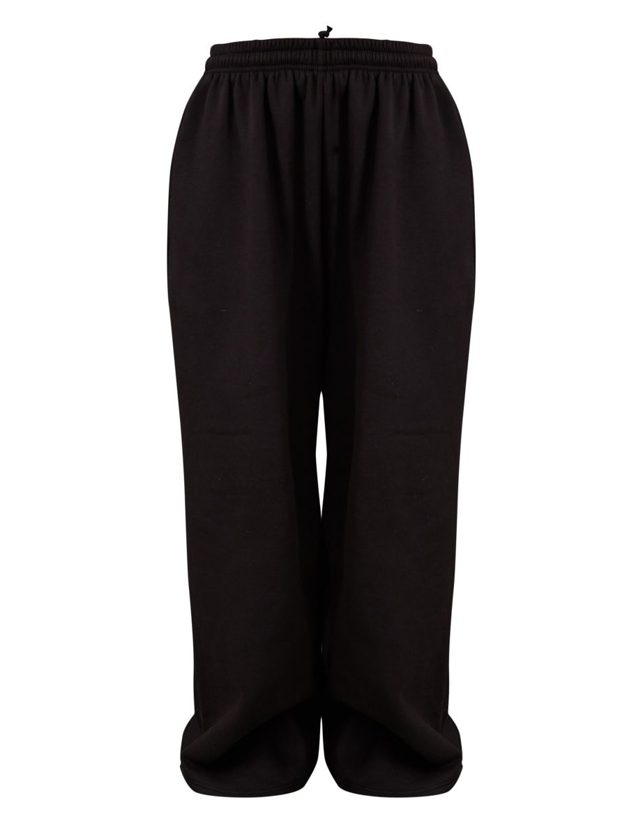 Tall Black Wide Leg Joggers - 4