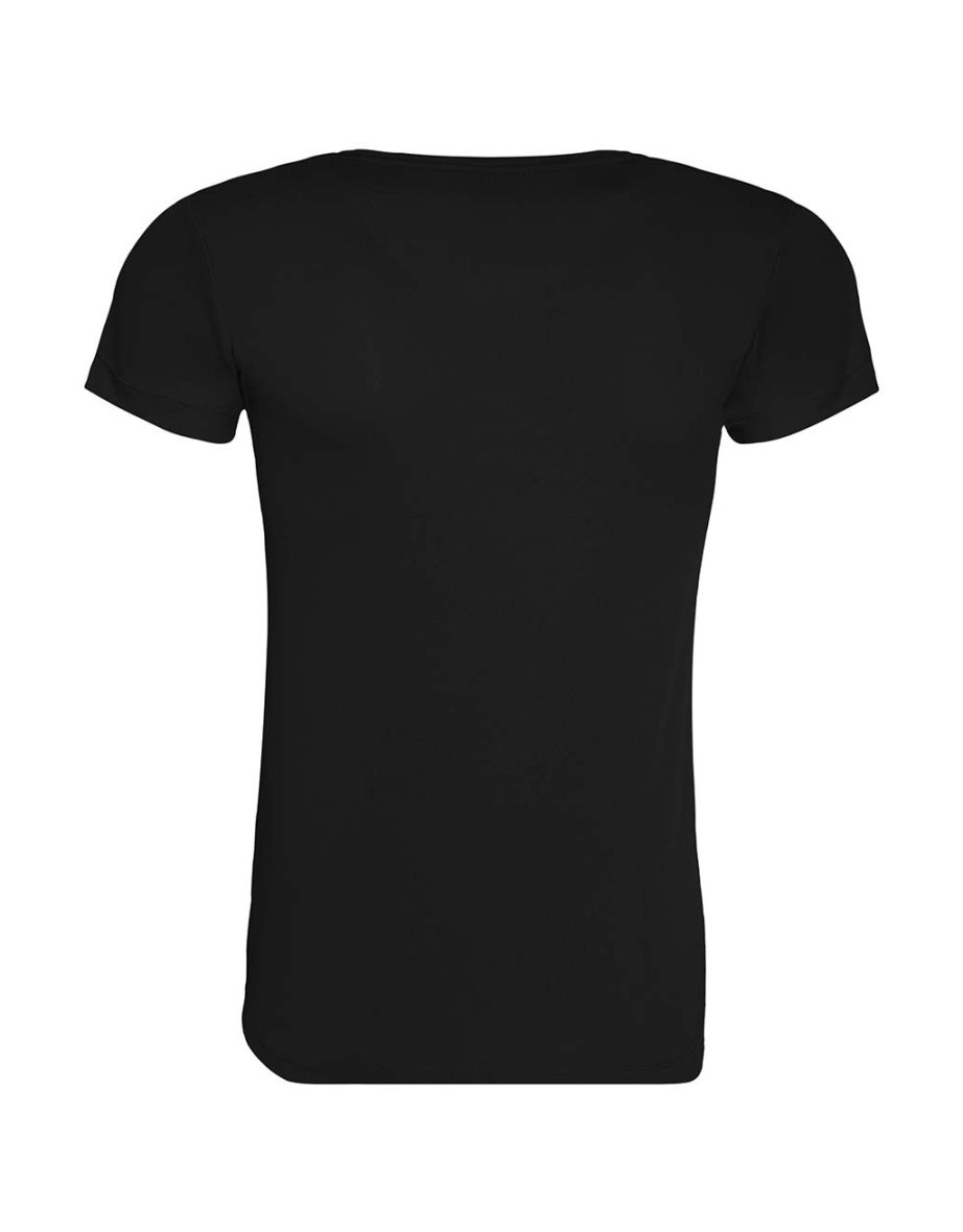 Awdis Womens/Ladies Cool Recycled T-Shirt - Black - 1
