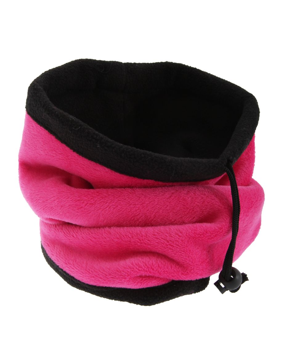 FLOSO Womens/Ladies Multipurpose Fleece Neckwarmer Snood / Hat - Pink