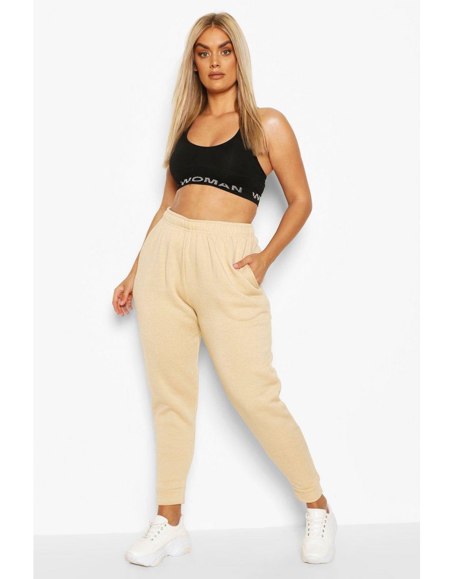 Plus Internal Drawstring Jogger - camel