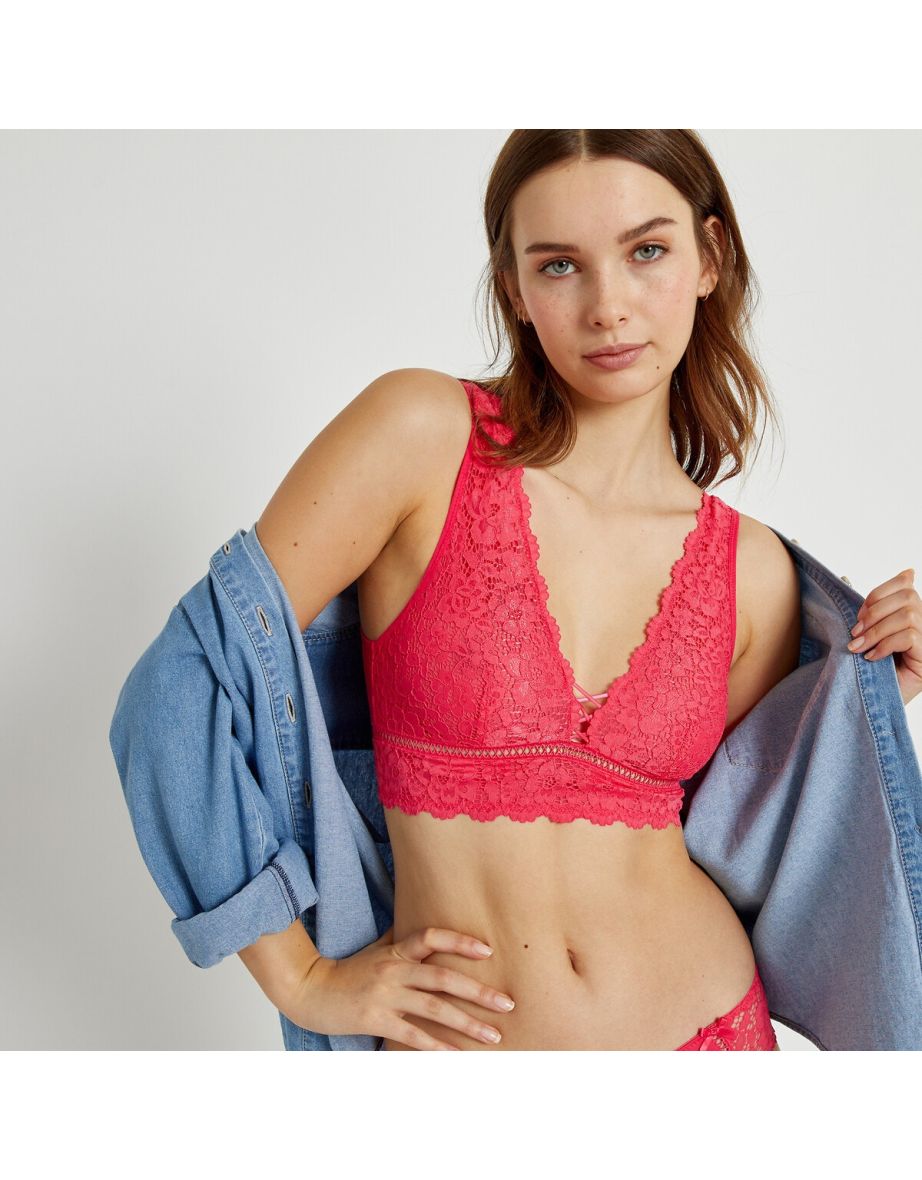 Girofle lace triangle bralette La Redoute Collections