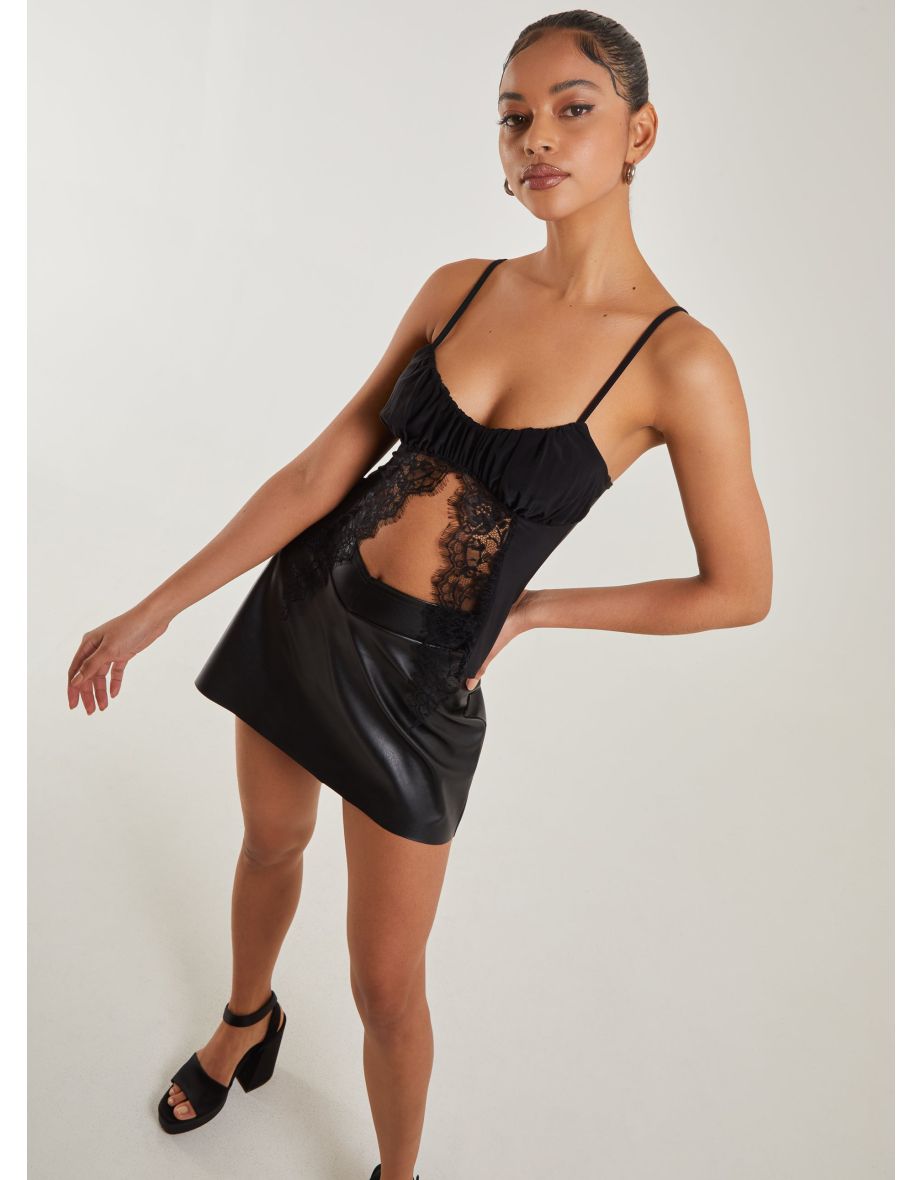 Lace Cropped Cami Top