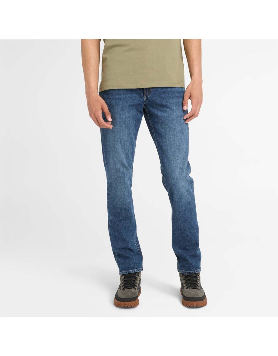 Men's Timberland Sandown Stretch 5 Pocket Slim-Fit Jeans in Purple