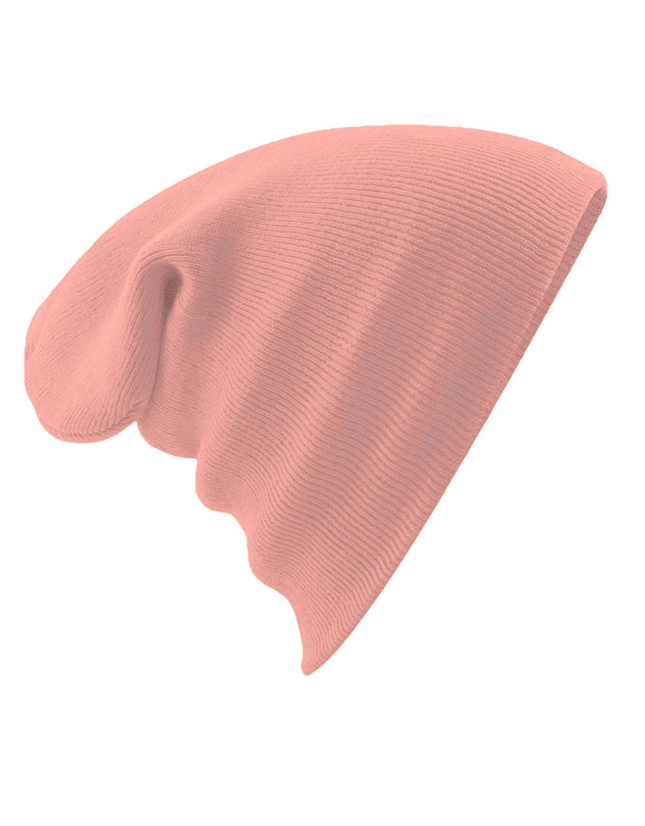 Beechfield Soft Feel Knitted Winter Hat - Blush - 1