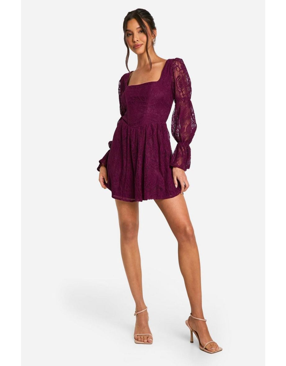 Plum skater dress best sale