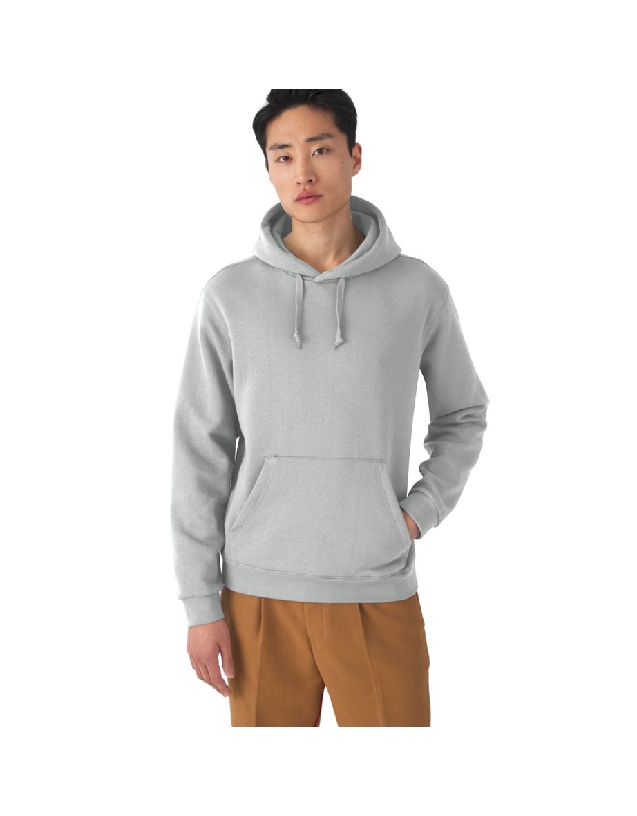 B&C Adults Hooded Sweatshirt/Hoodie - Heather Grey - 1